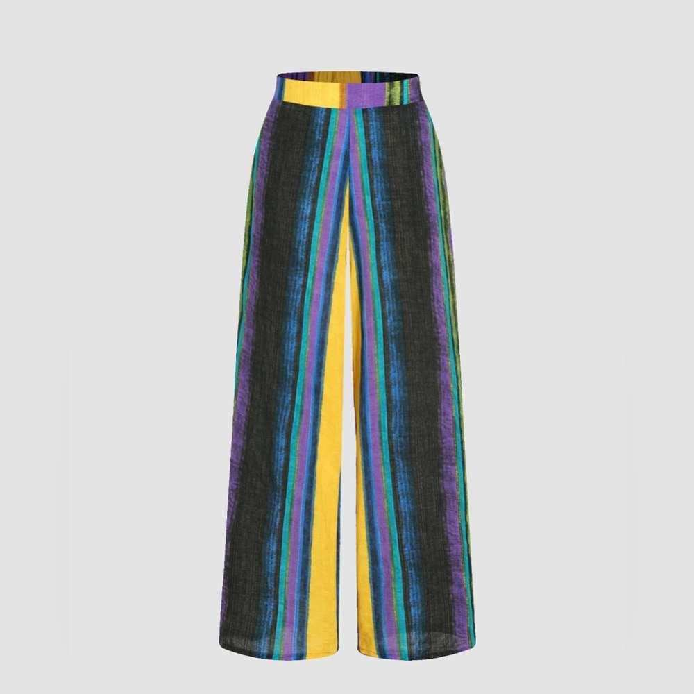 Colorful Striped Women's Pants